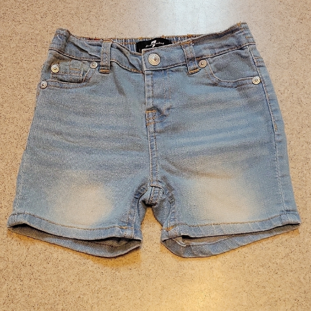 7 For All Mankind Kids Denim Shorts Size 24 Months